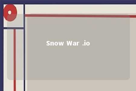 Snow War .io