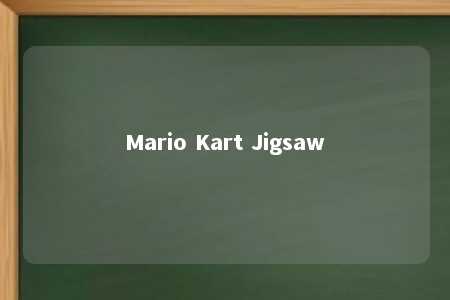 Mario Kart Jigsaw